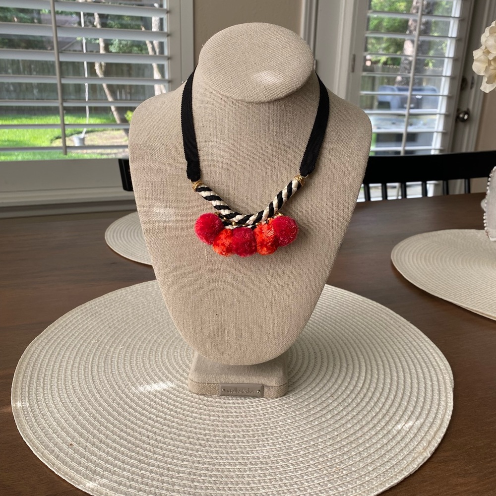 Stella & Dot Nala Pom Pom Necklace